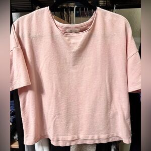 Madewell Dusty Pink soft cotton top. Medium. Good cond. 20” Ptp. 20”shoulder-hem